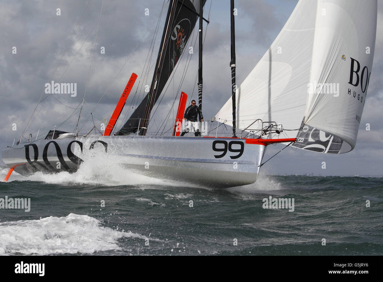 PREVIOUSLY UNRELEASED IMAGE Round the world yachtsman Alex Thomson ...