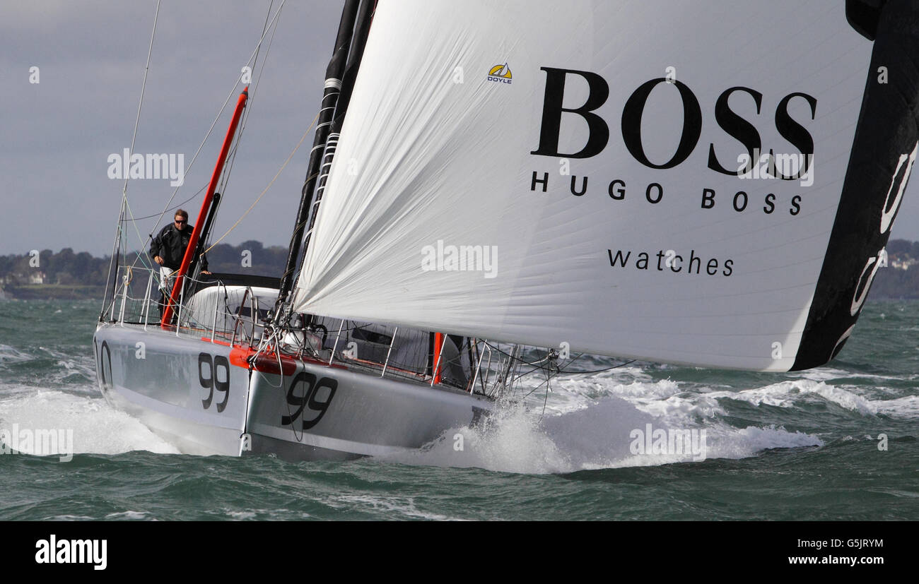 PREVIOUSLY UNRELEASED IMAGE Round the world yachtsman Alex Thomson ...