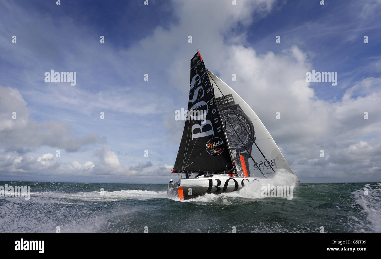 PREVIOUSLY UNRELEASED IMAGE Round the world yachtsman Alex Thomson ...