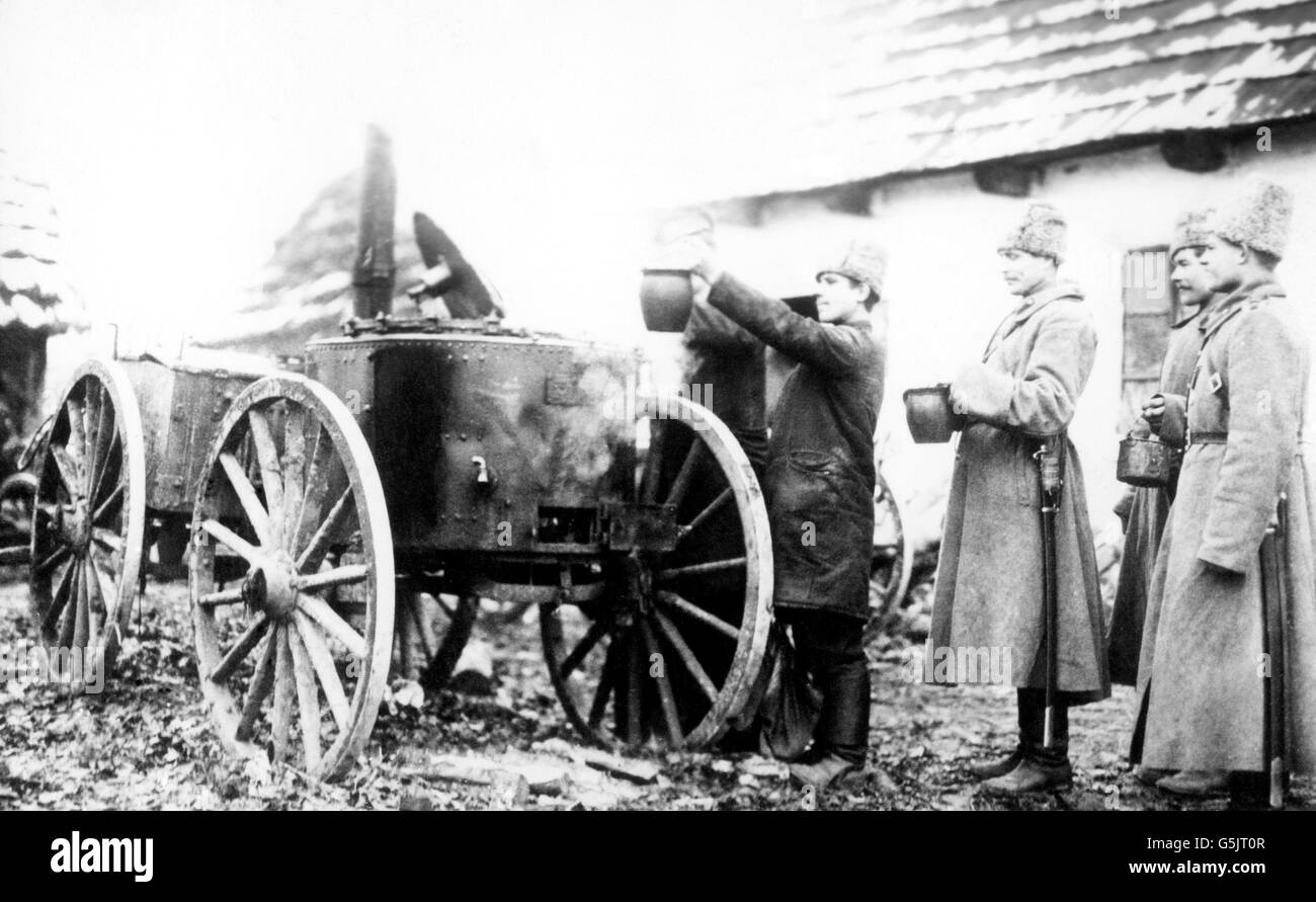 World War One Russian Field Kitchen Stock Photo Alamy