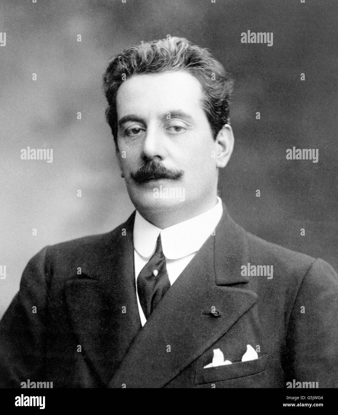 Puccini. Portrait of Giacomo Antonio Domenico Michele Secondo Maria Puccini (1858-1924), c.1908. Stock Photo
