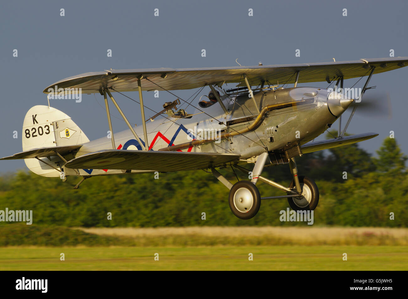 Hawker Demon K-8203, G-BTVE, at Shuttleworth Collection, Stock Photo