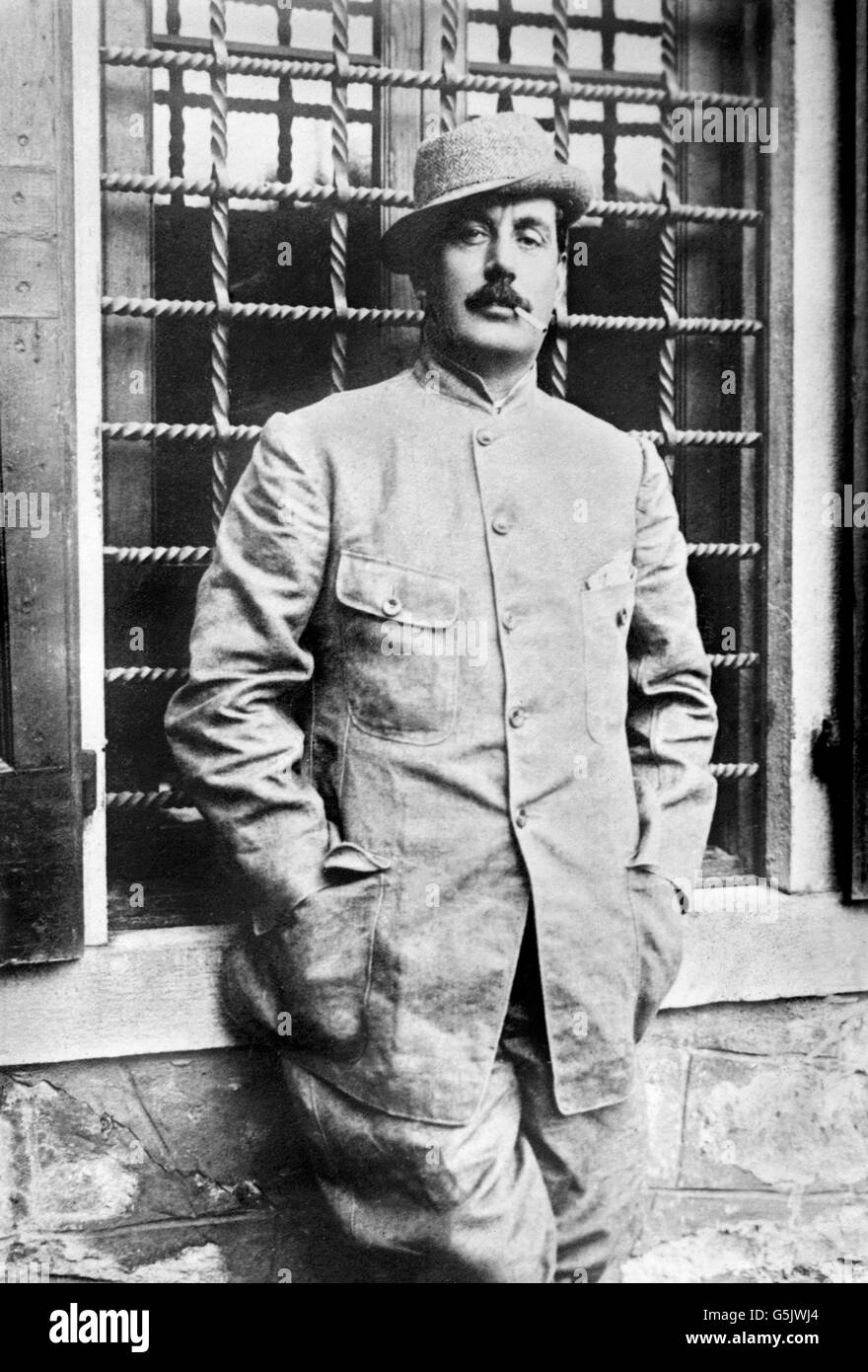 Puccini. Portrait of Giacomo Antonio Domenico Michele Secondo Maria Puccini (1858-1924), Stock Photo