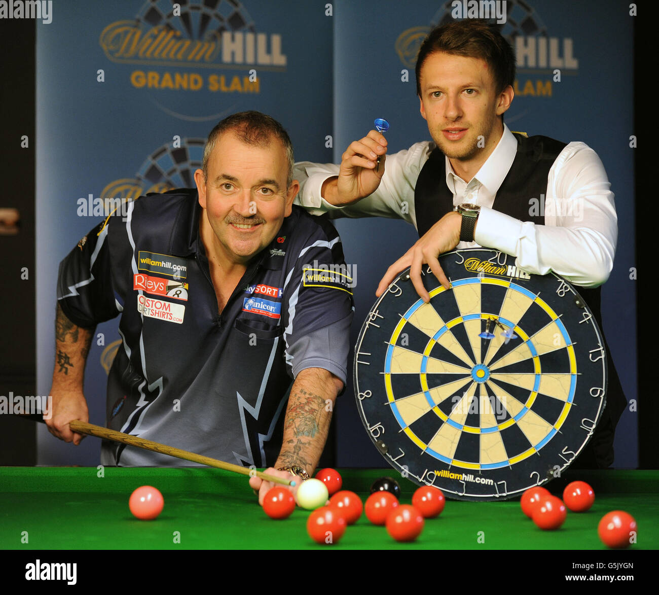 Darts Grand Slam of Darts Promotion Event Wolverhampton Stock Photo