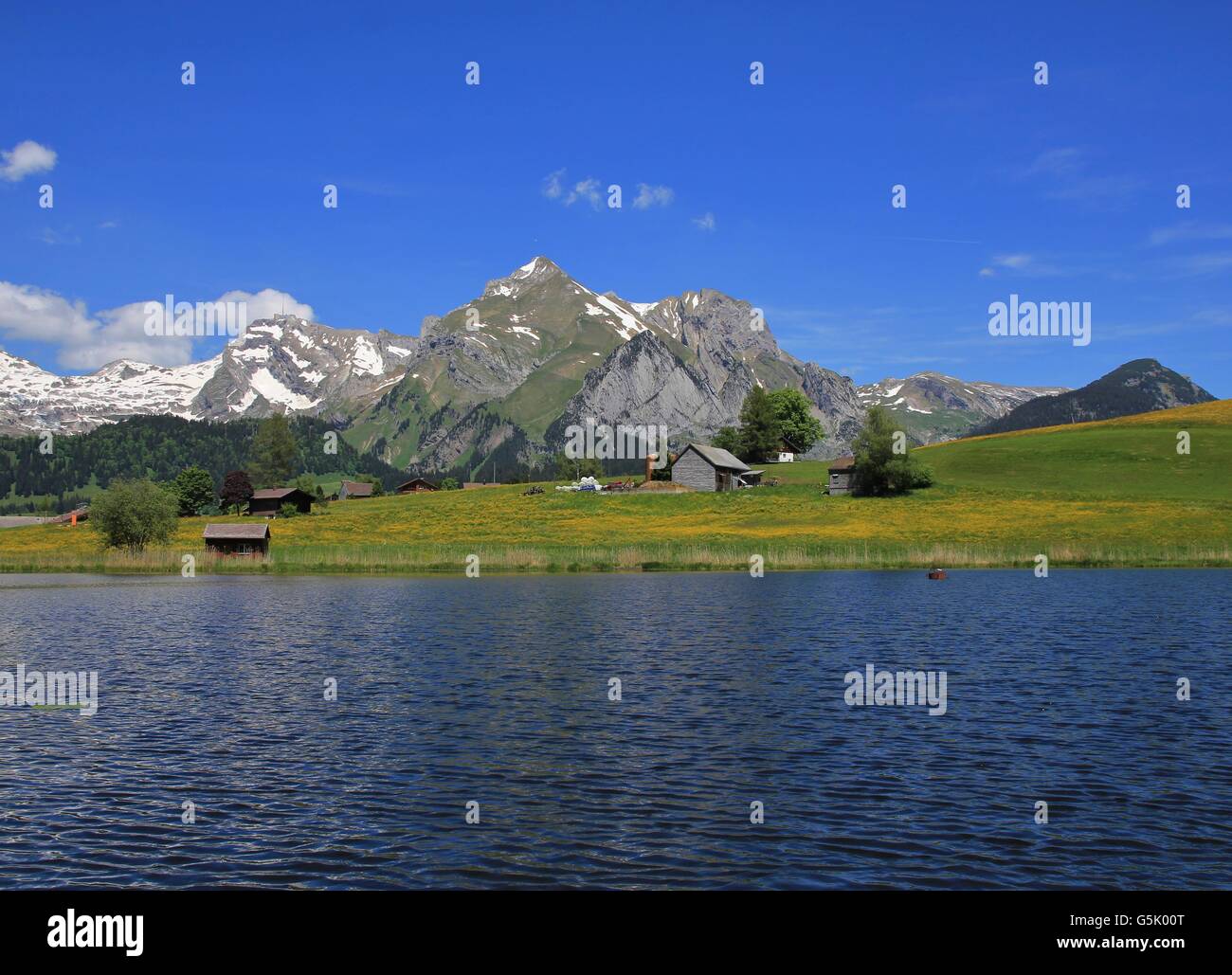 Landscape In The Swiss Alps Stock Photo Alamy Landscape In The Swiss Alps Stock Photo Alamy
