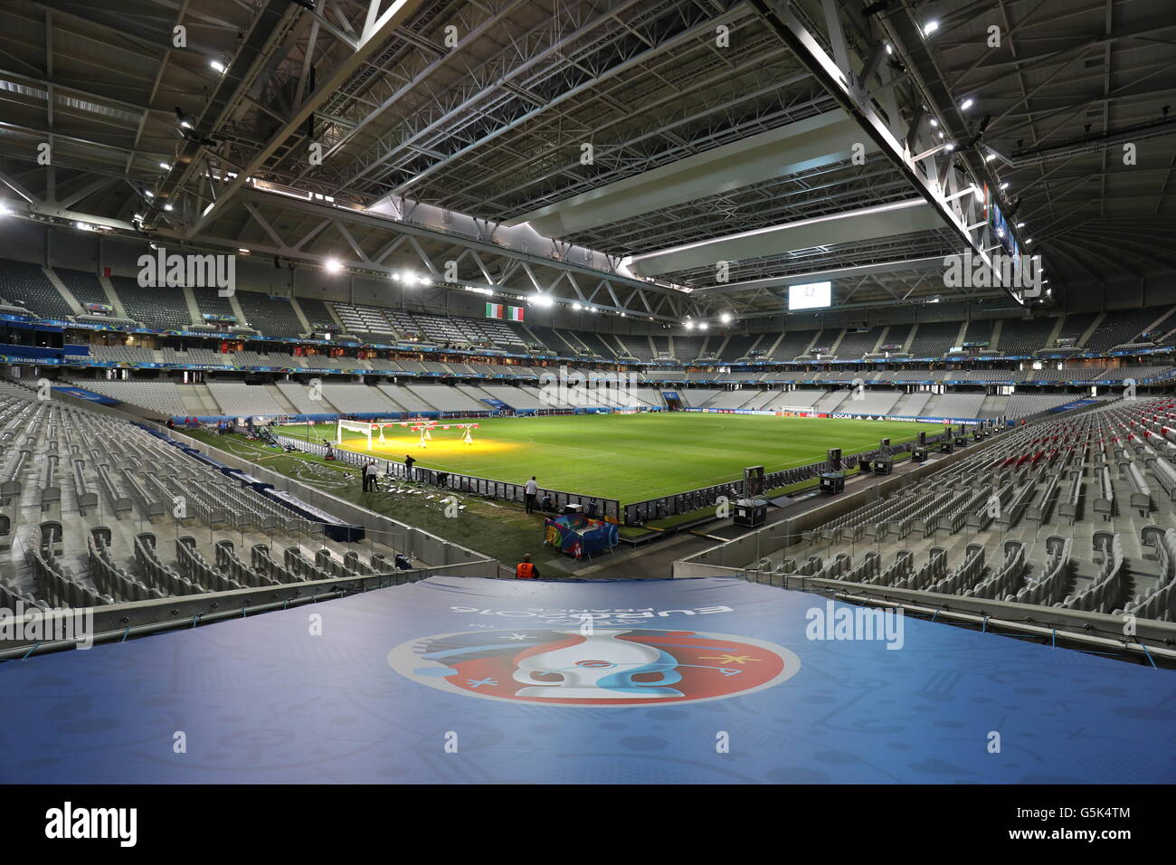 General view of the Stade Pierre-Mauroy, Lille. Stock Photo