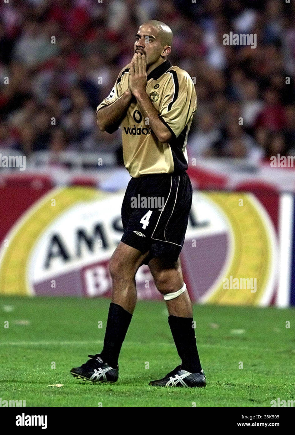 Manchester United's Juan Sebastian Veron in the game between