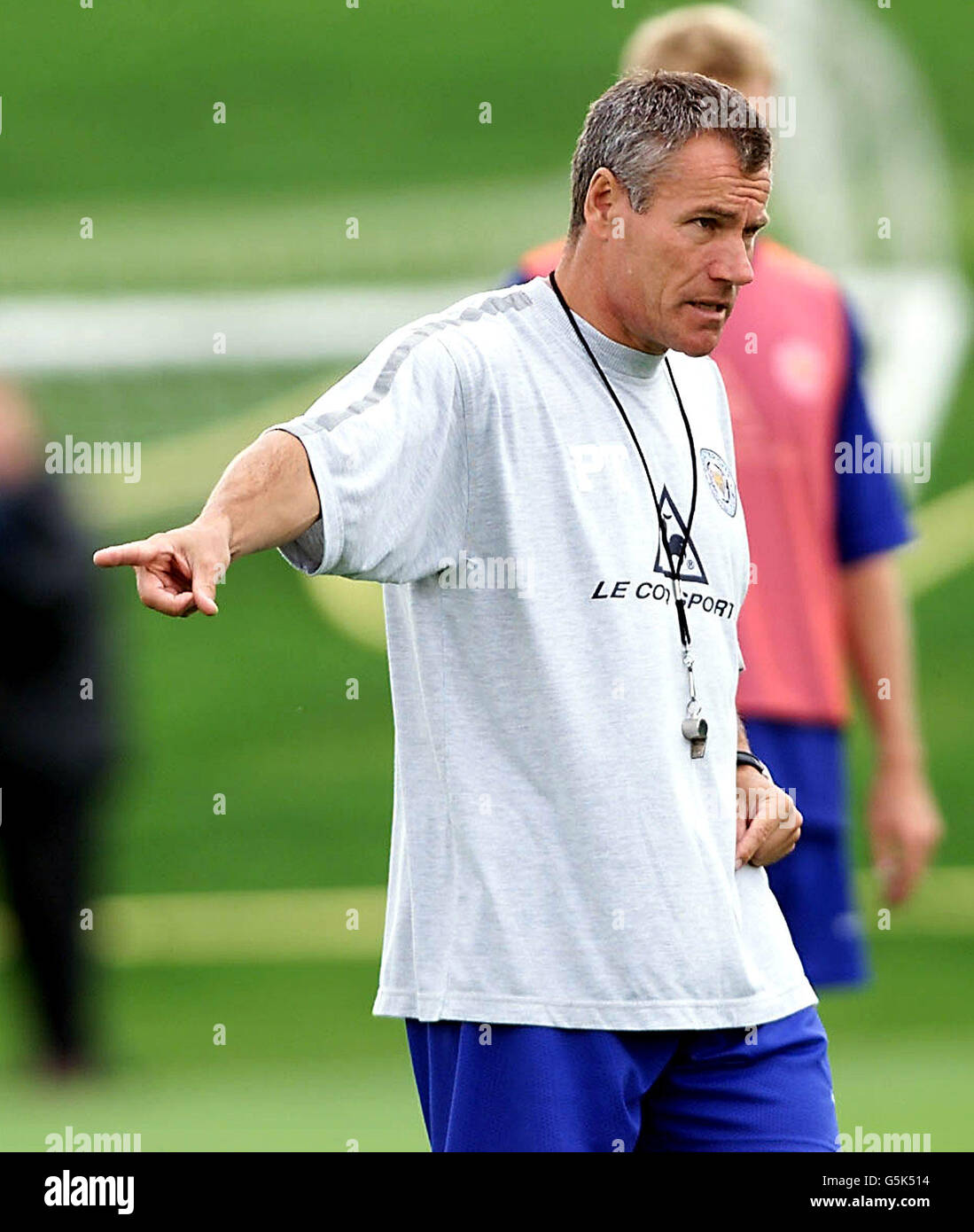 FOOTBALL LEICESTER TRAINING Stock Photo Alamy