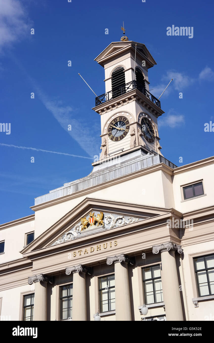 Detail of City Hall of Dordrecht Stock Photo