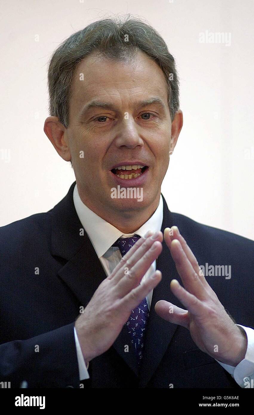 British Prime Minister Tony Blair Stock Photo - Alamy