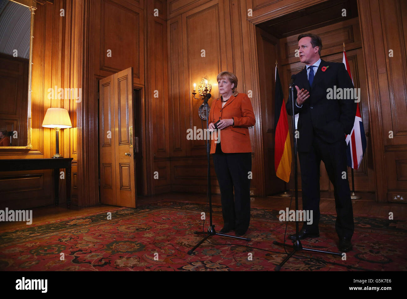 Angela Merkel visit Stock Photo Alamy