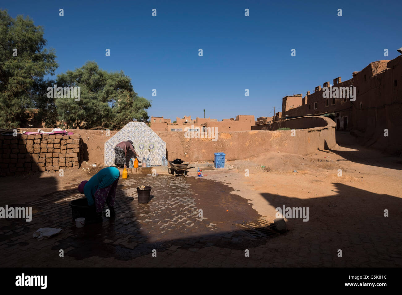 Morocco, Ouarzazate, kasbah Taourirt Stock Photo