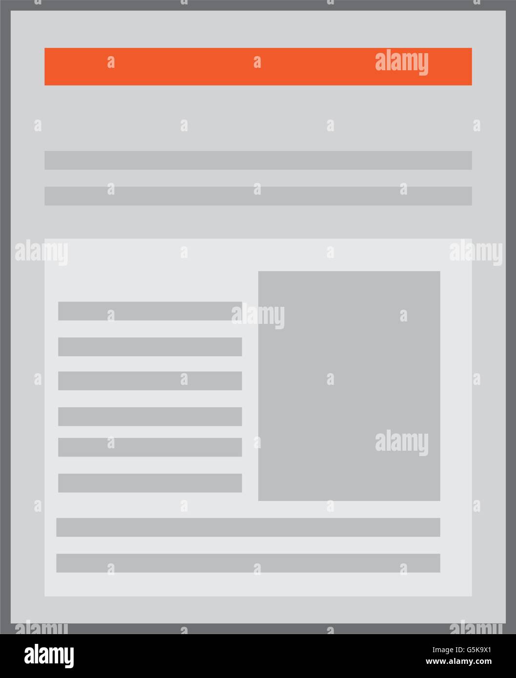 paper document , vector illustration Stock Vector Image & Art - Alamy