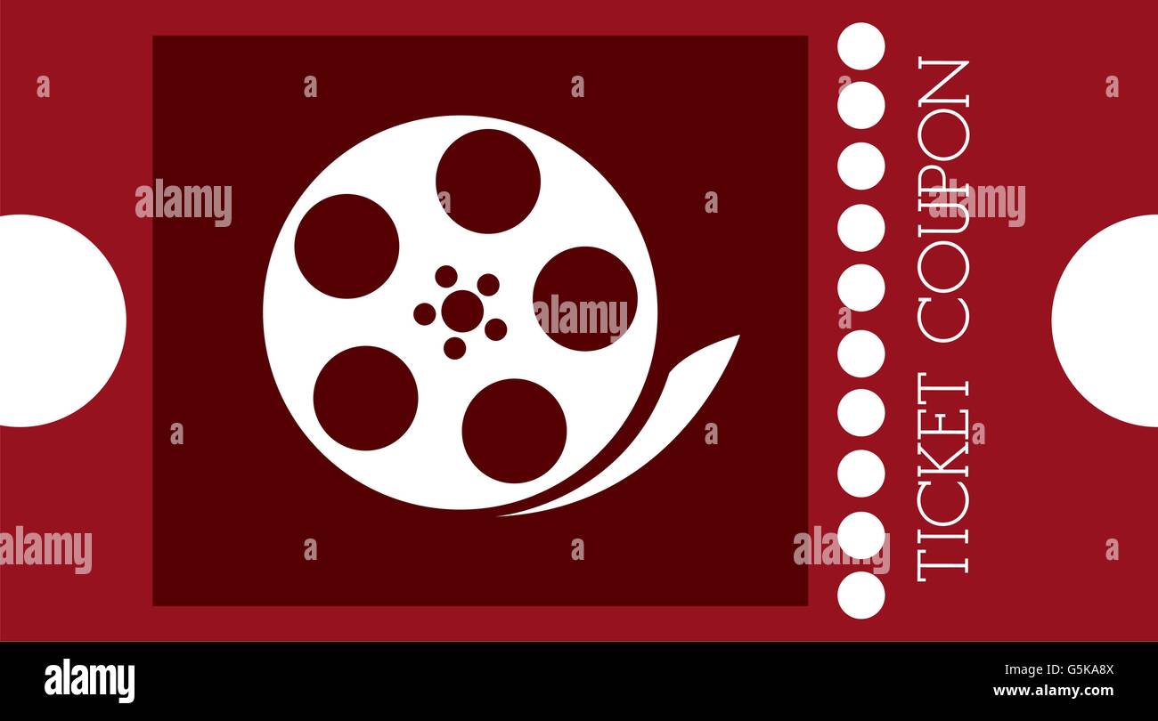 red movie ticket , vector illustration Stock Vector Image & Art Alamy