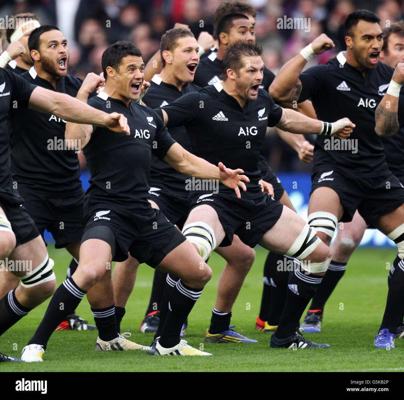 New Zealands Dan Carter Emc Test Match Murrayfield Hi-res Stock ...