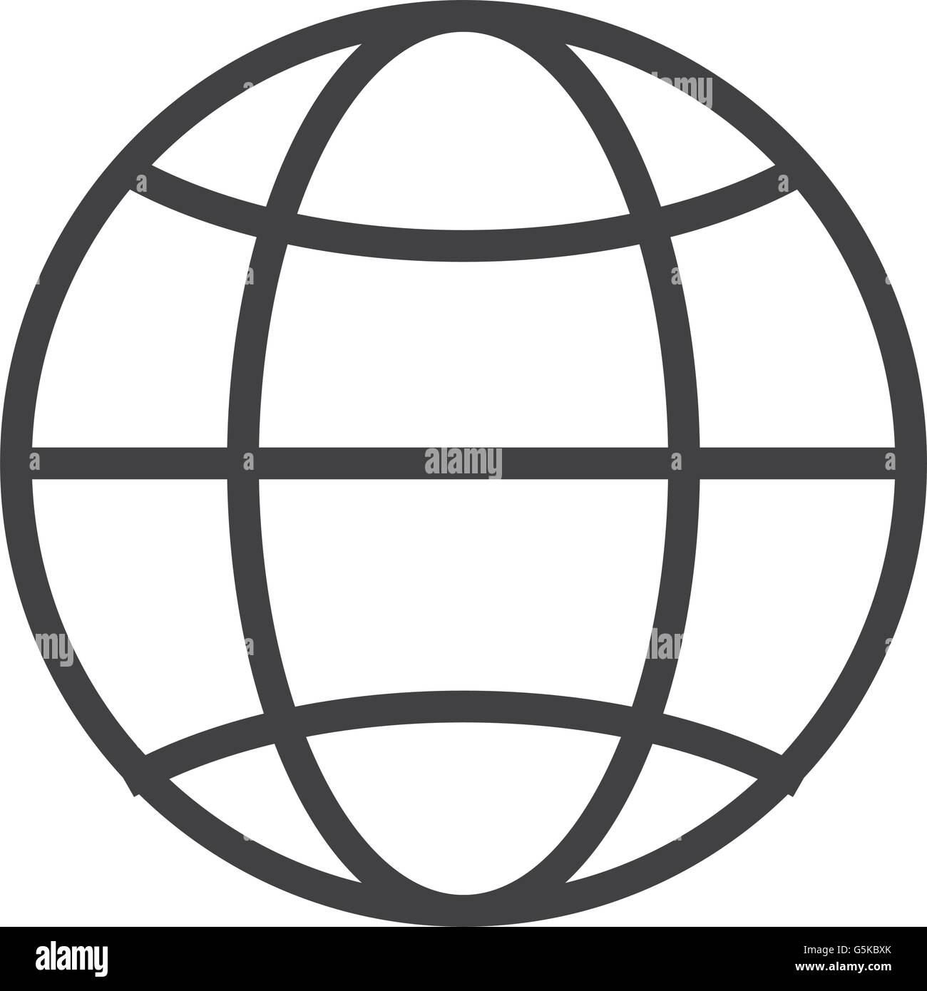 earth globe diagram Stock Vector