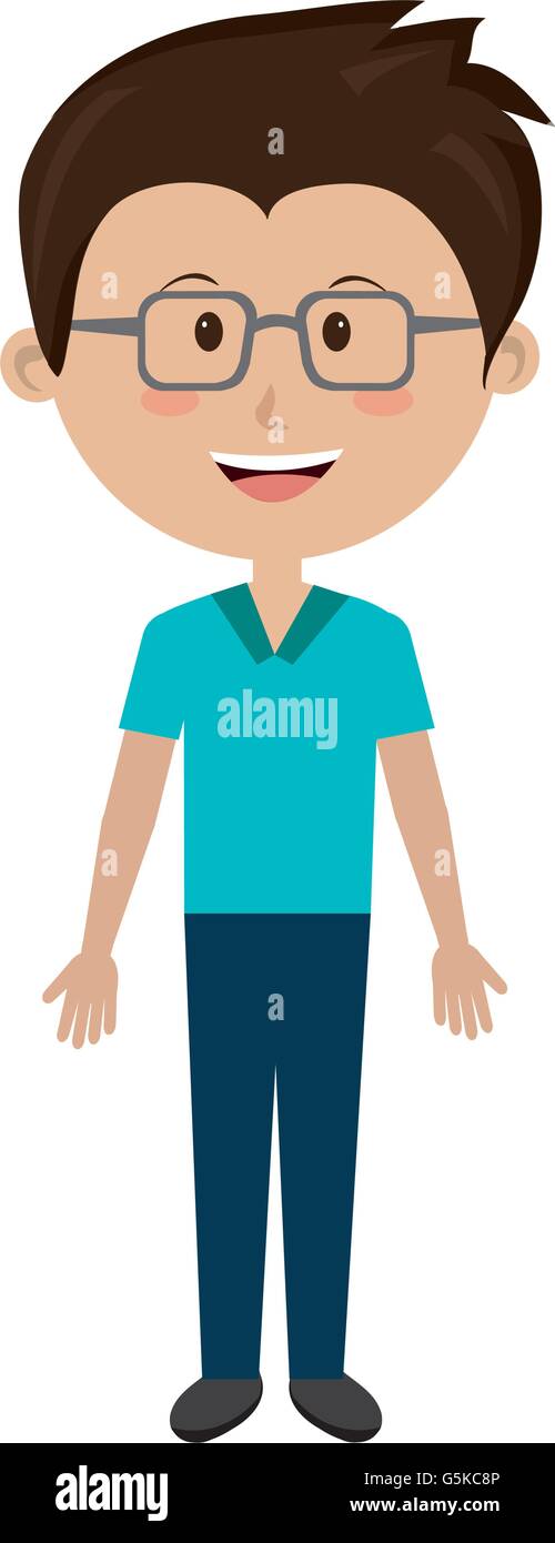 Smiling Avatar Boy,vector Graphic Stock Vector Image & Art - Alamy