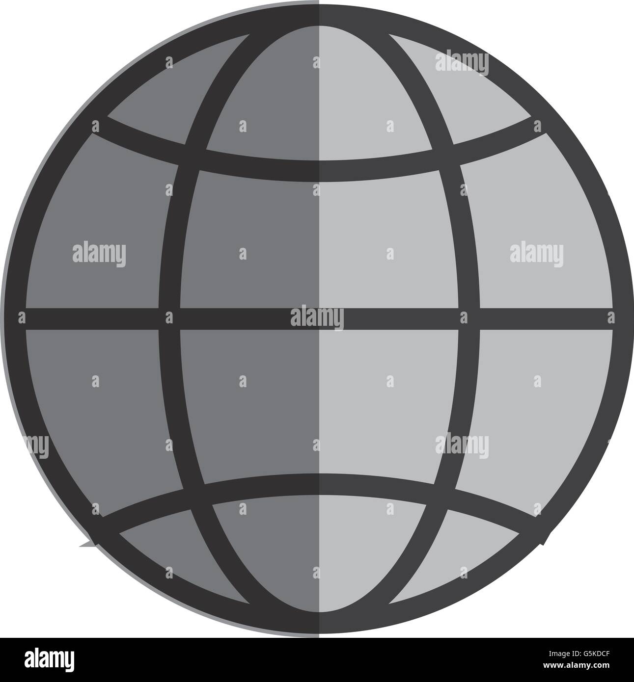 earth globe diagram Stock Vector