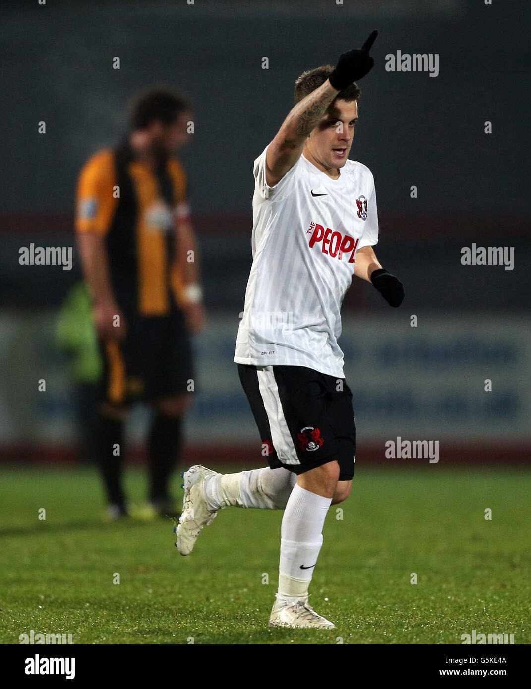 Soccer - FA Cup - First Round - Gloucester v Leyton Orient - Whaddon Road Stock Photo