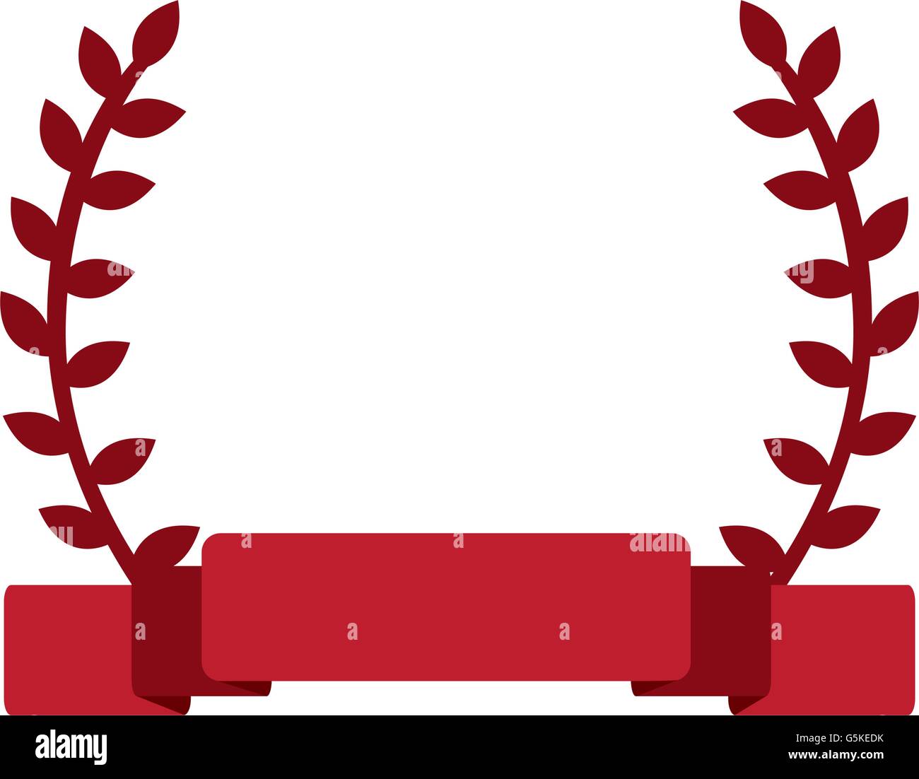 red laurel wreath banner Stock Vector Image & Art - Alamy