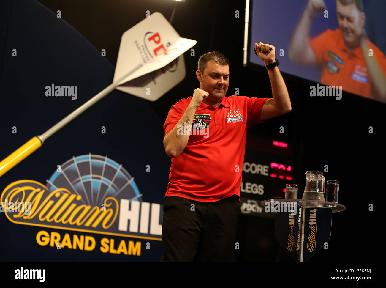 Darts Grand Slam of Darts Wolverhampton Civic Hall. Wes Newton