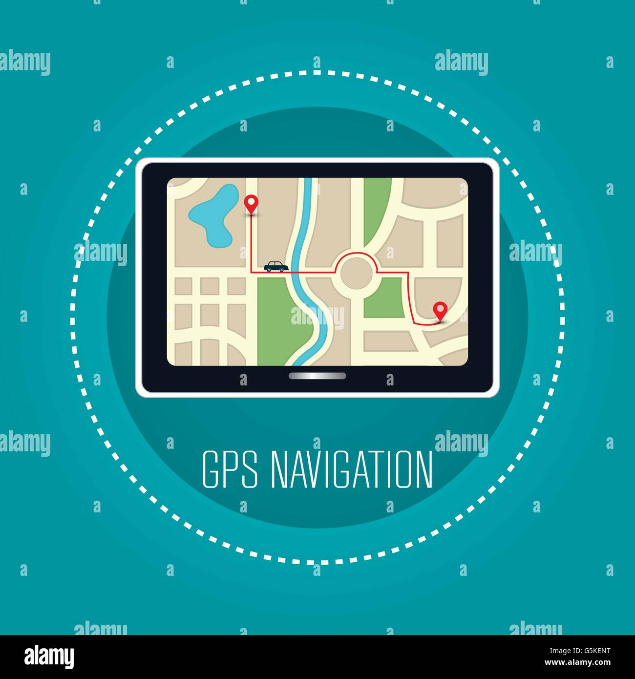 gps navigation design Stock Vector Image & Art - Alamy