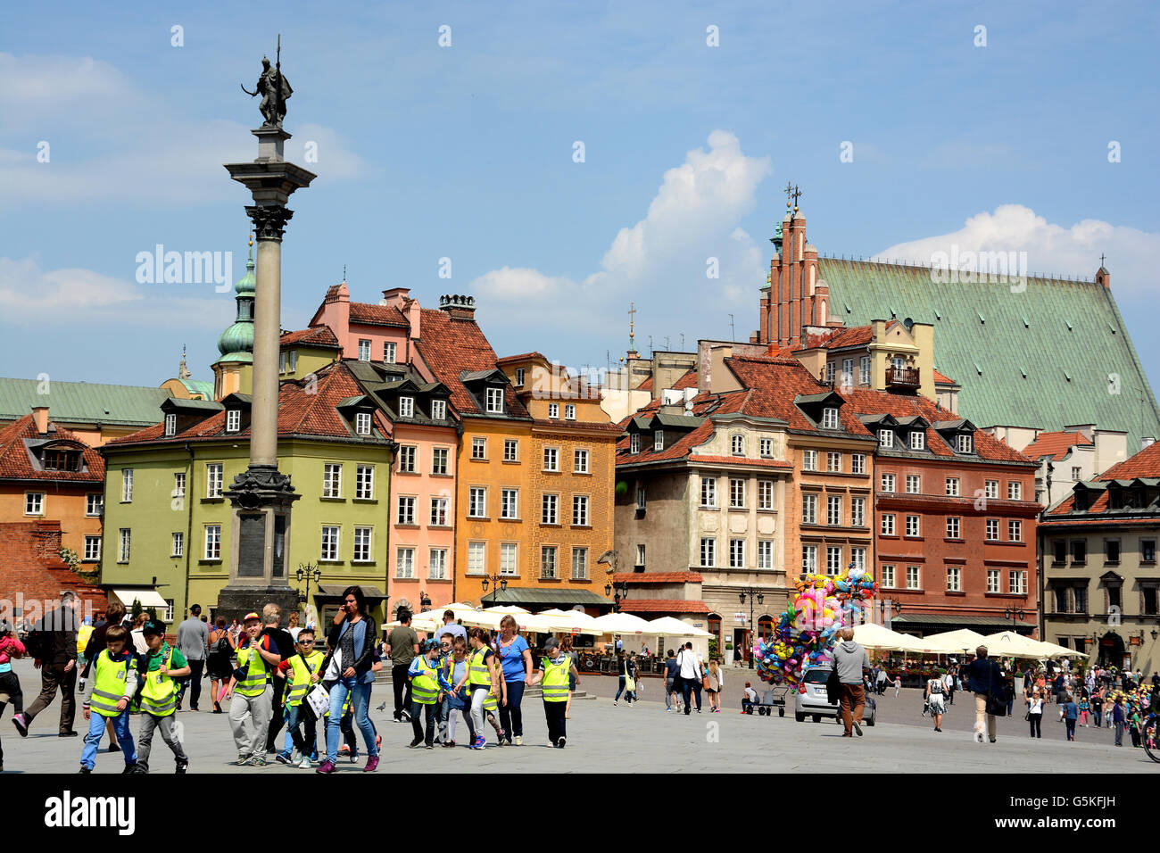 old town Warsaw Poland Stock Photo