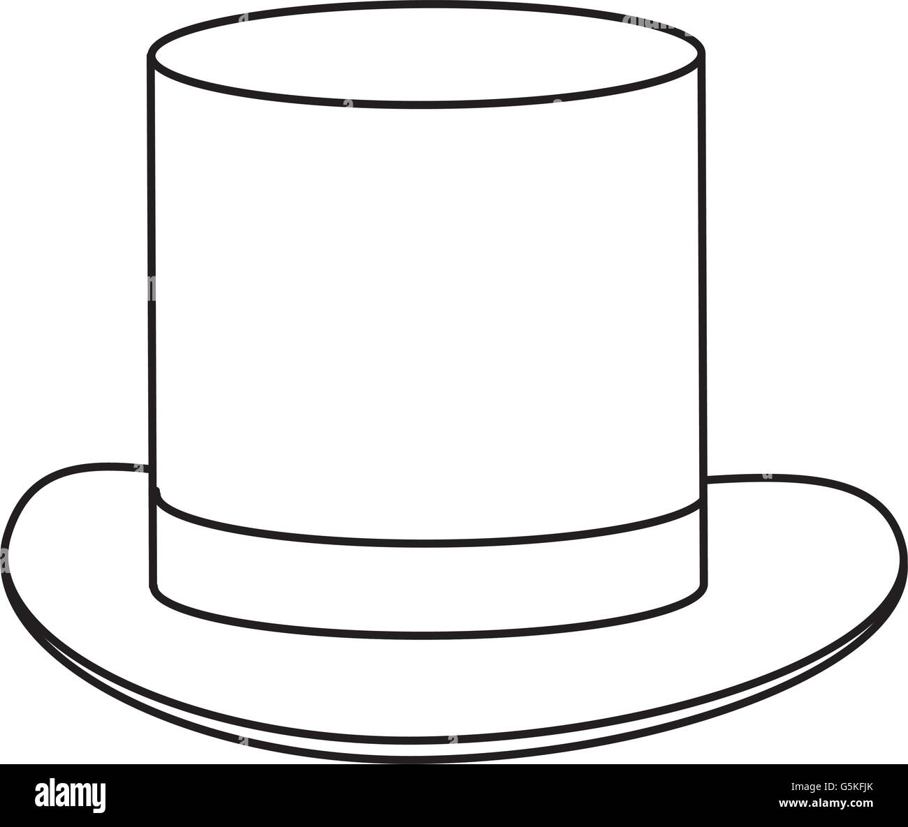 simple black tophat Stock Vector Image &amp; Art - Alamy