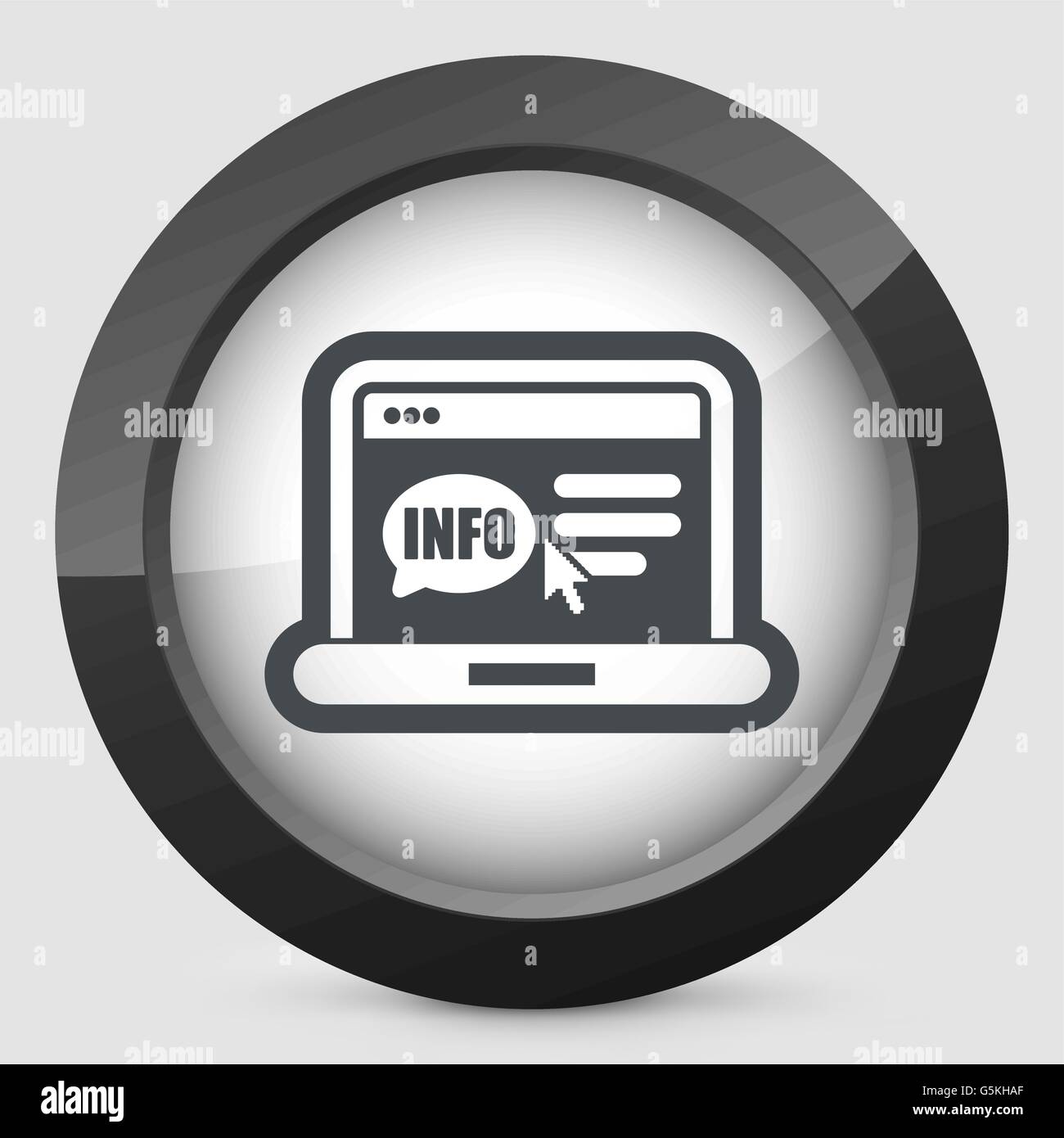 Website info icon Stock Vector Image & Art - Alamy