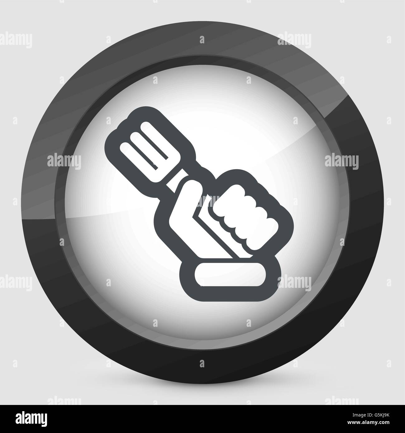 Hand holding fork Stock Vector Images - Alamy