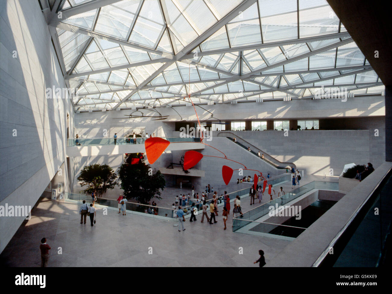 Interior view of National Gallery of Art; Washington; D. C.; USA Stock Photo