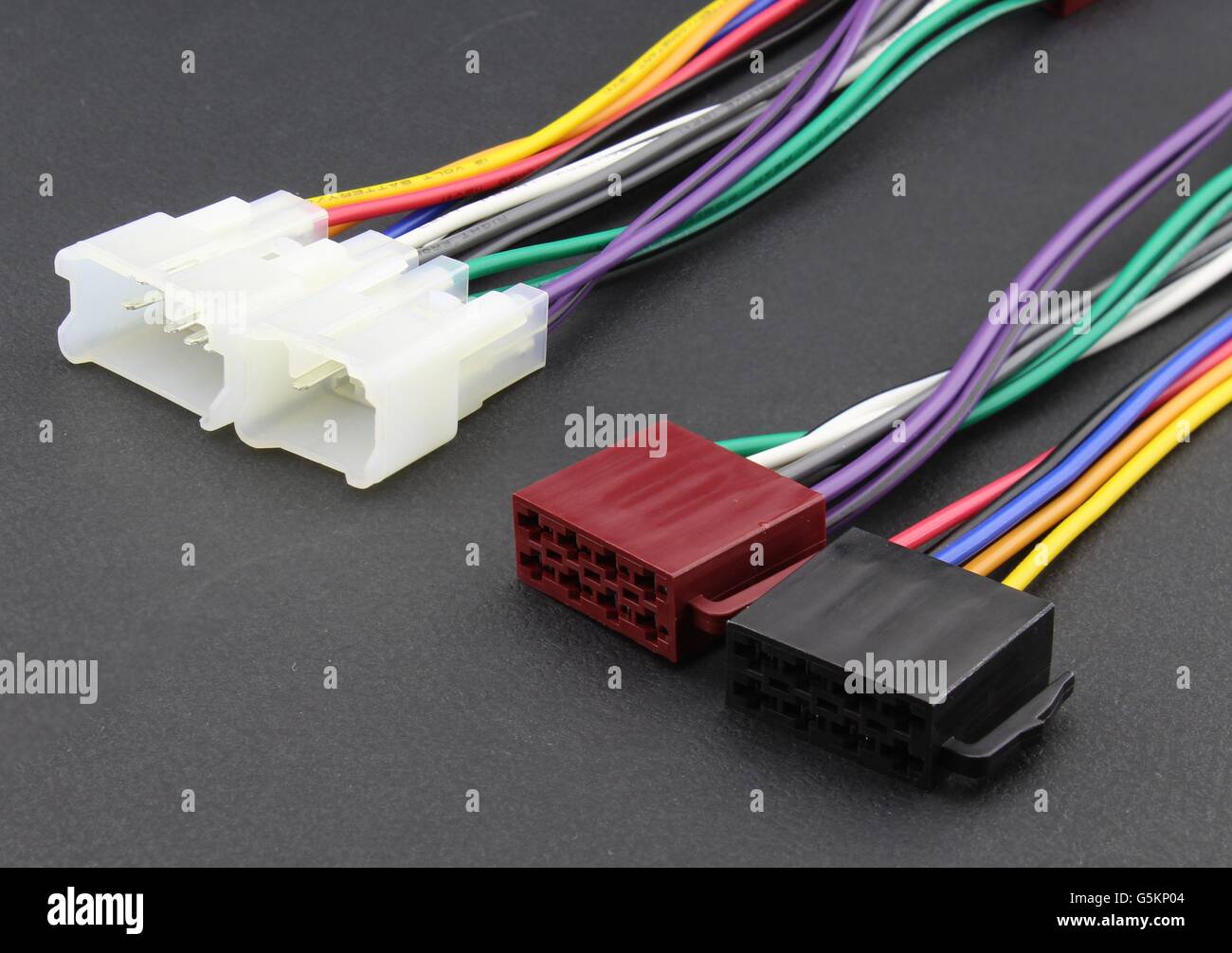 Car audio cable adapter Stock Photo Alamy