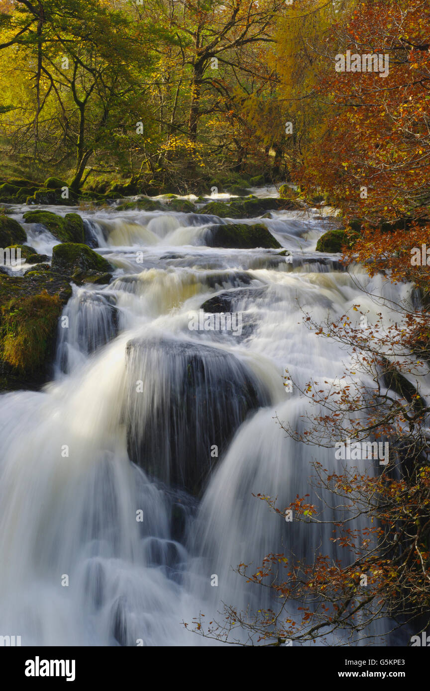 Swallow Falls, Betws y Coed, Snowdonia Stock Photo