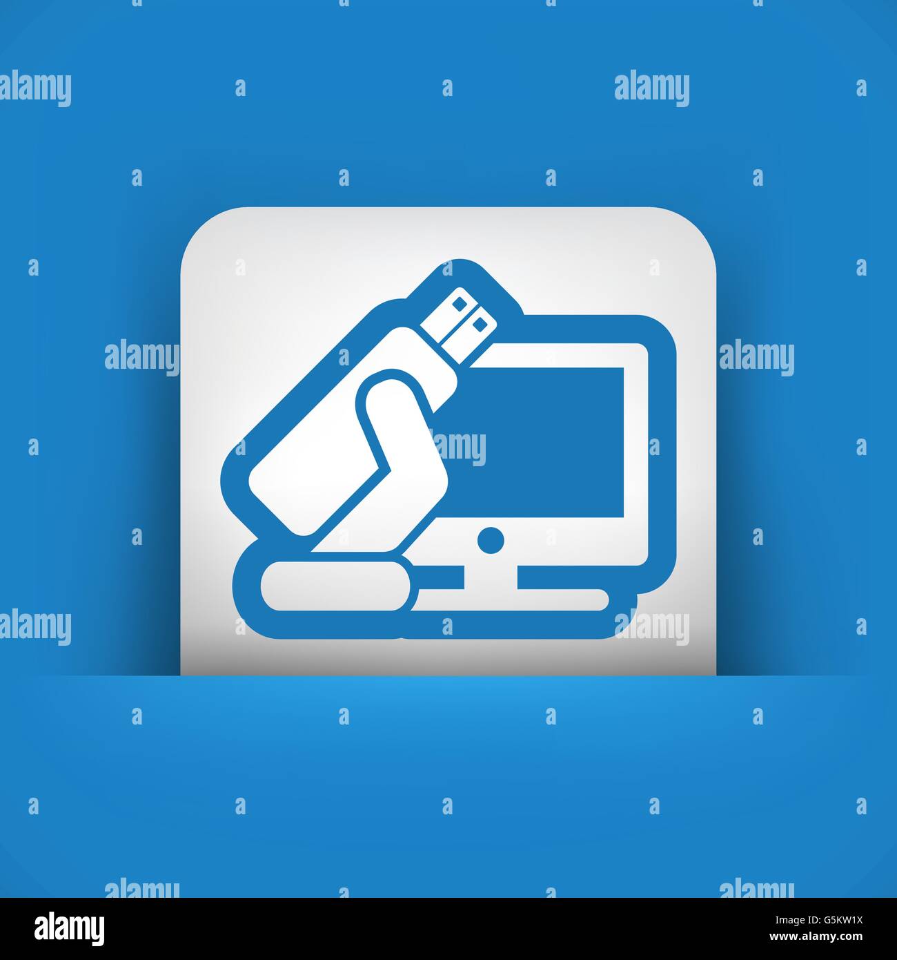 Tv usb icon Stock Vector Image & Art - Alamy