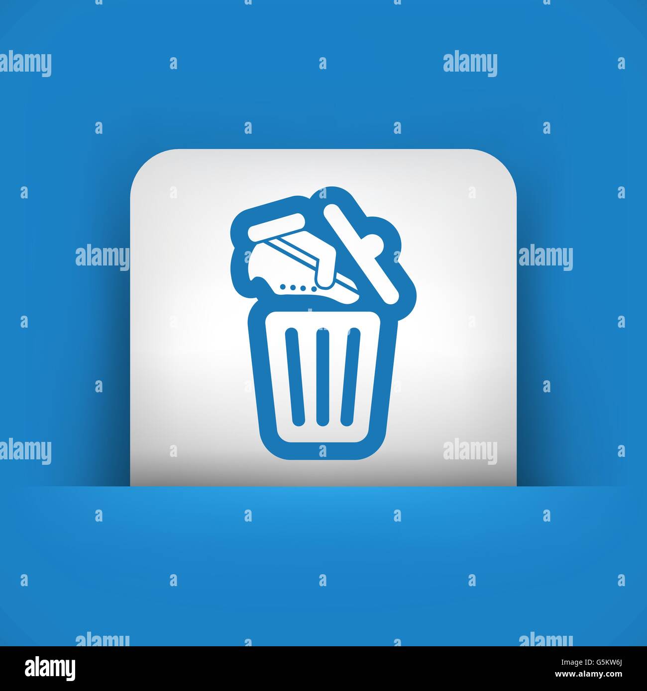 Shoes on trash bin Stock Vector Image & Art Alamy