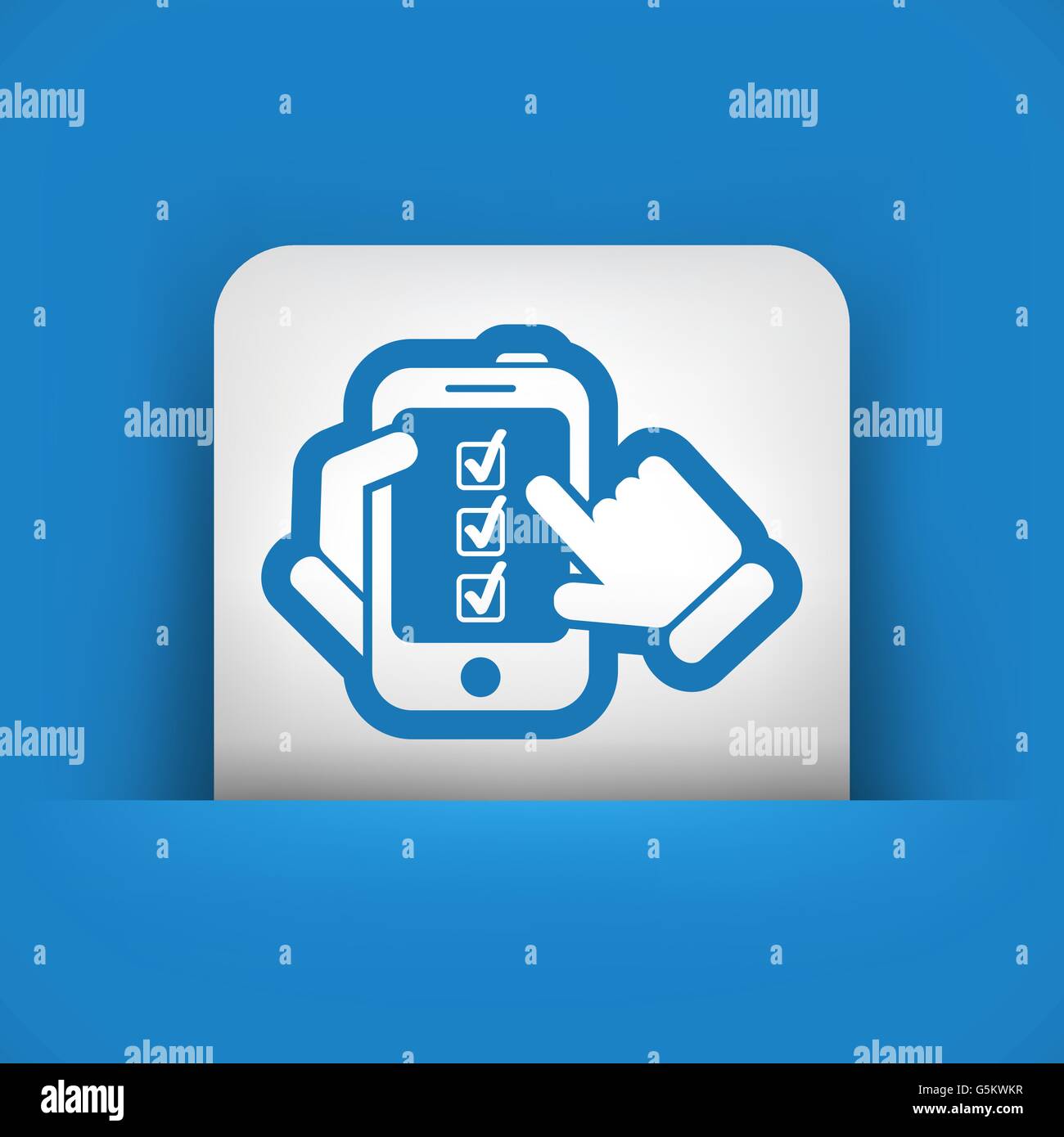 Menu Check Marks Checkmark menu on smartphone Stock Vector Image & Art - Alamy