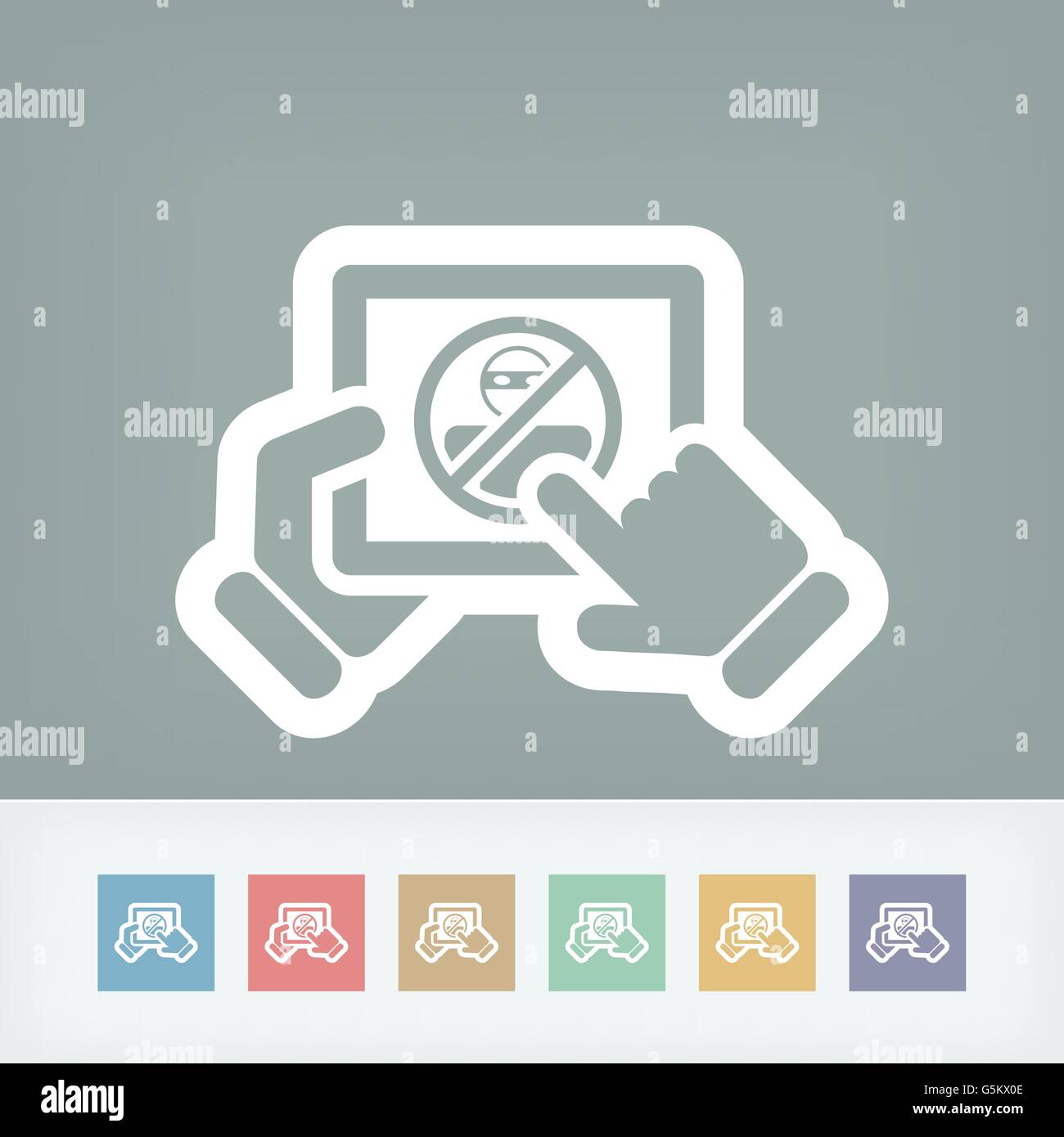 Tablet password accesss Stock Vector