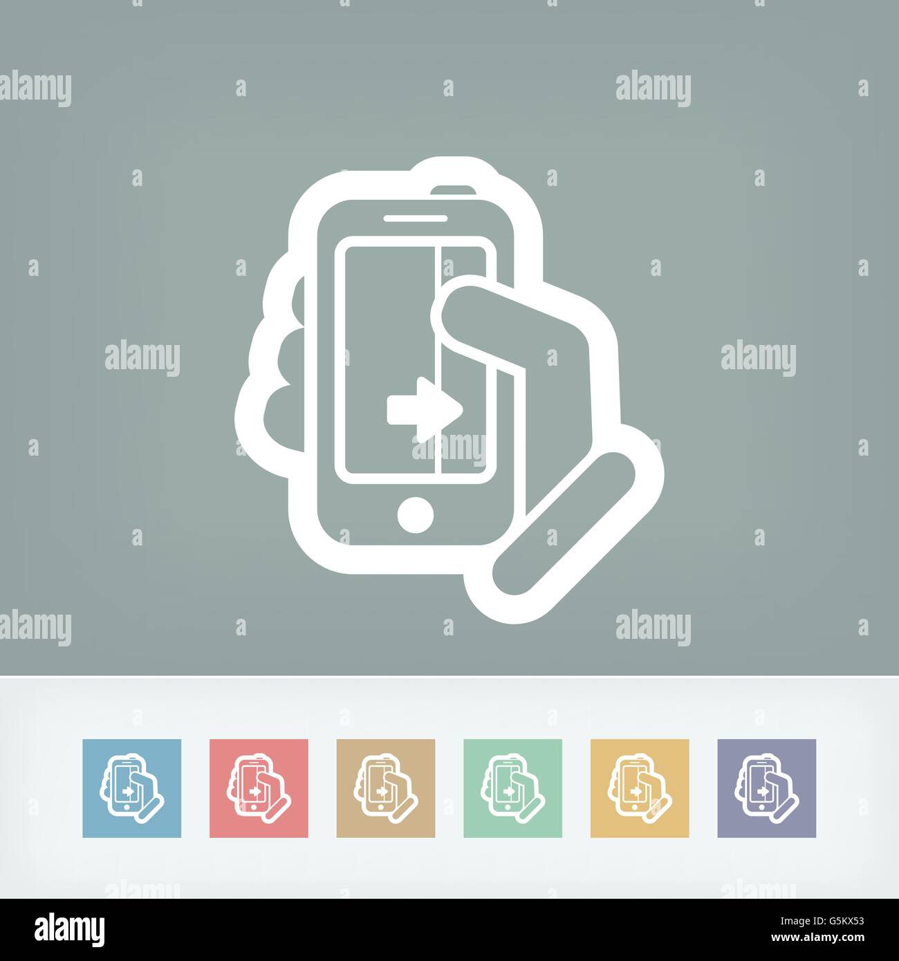 Touchscreen sliding icon Stock Vector Image & Art - Alamy