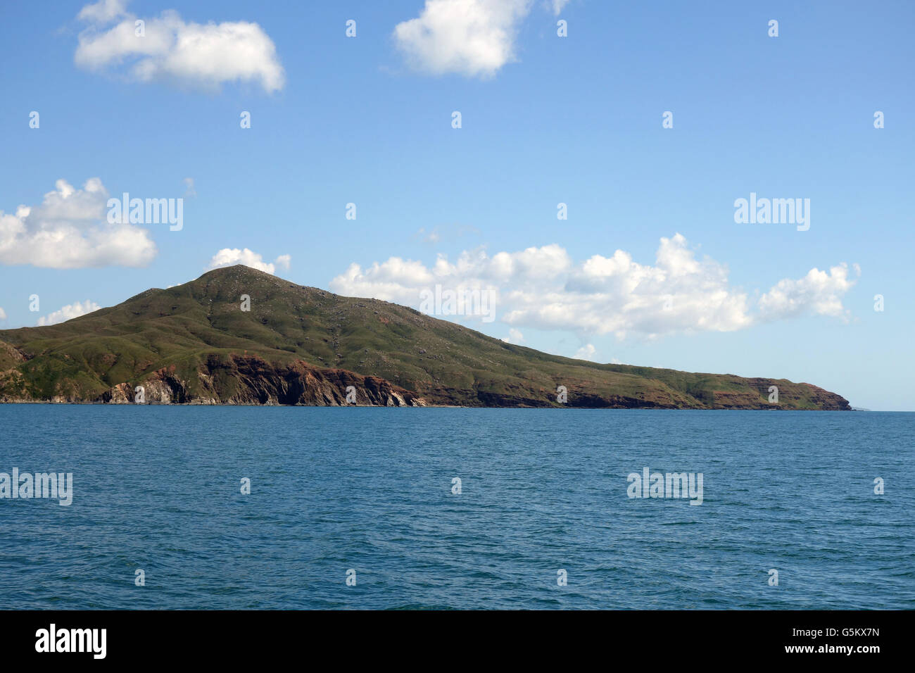 Cape Flattery viewed from the Great Barrier Reef lagoon, Cape York Peninsula, Queensland, Australia Stock Photo