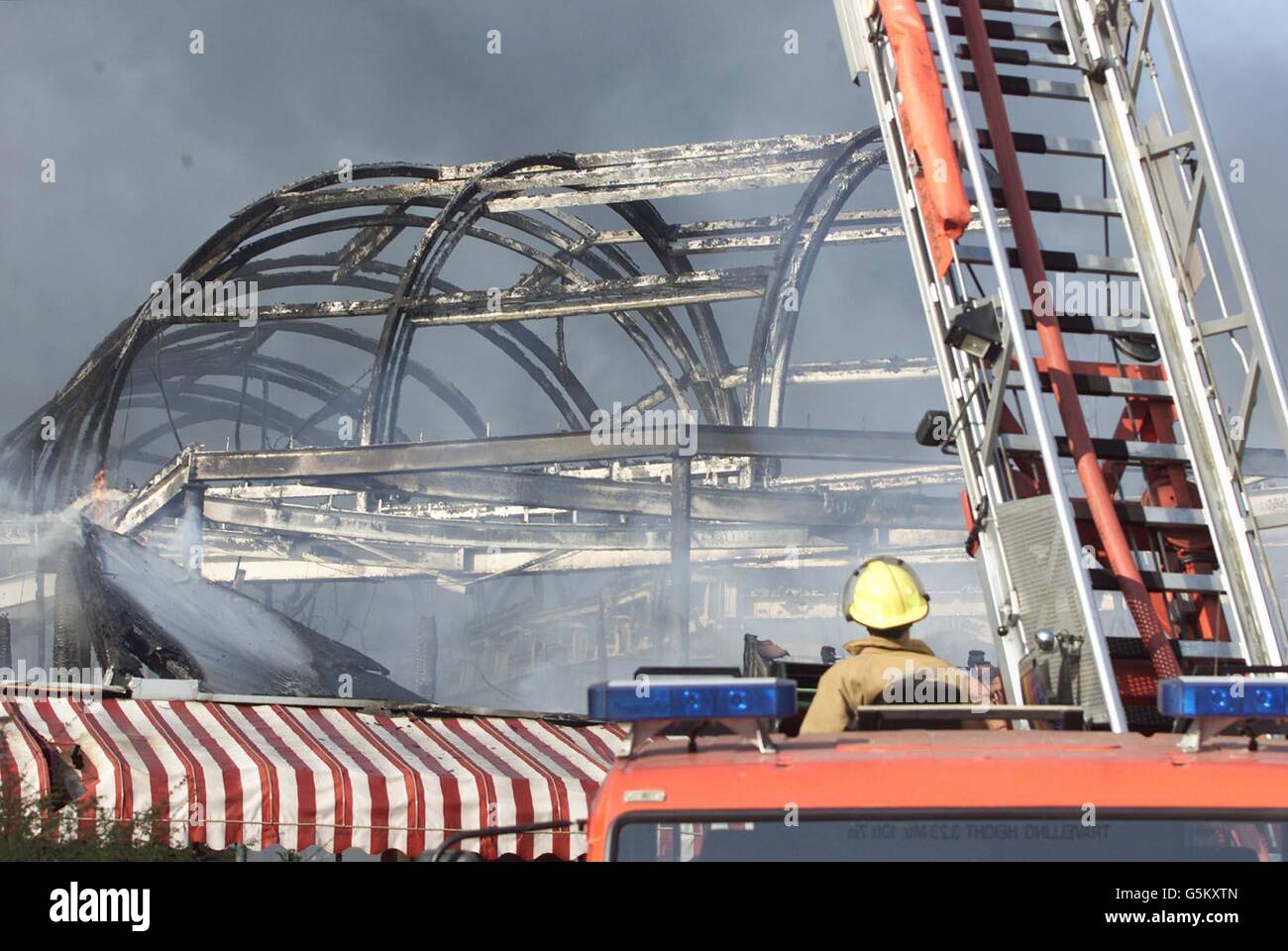 Fire at Center Parcs in Suffolk Stock Photo Alamy