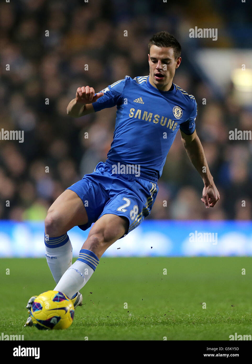 Soccer - Barclays Premier League - Chelsea v Southampton - Stamford Bridge. Cesar Azpilicueta, Chelsea Stock Photo