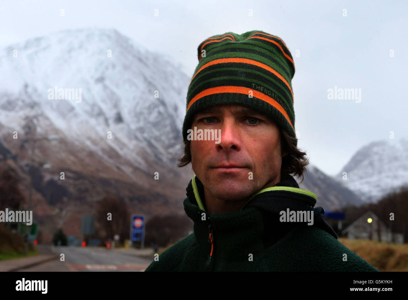Glencoe Mountain Rescue Deputy leader Andy Nelson after speaking to the
