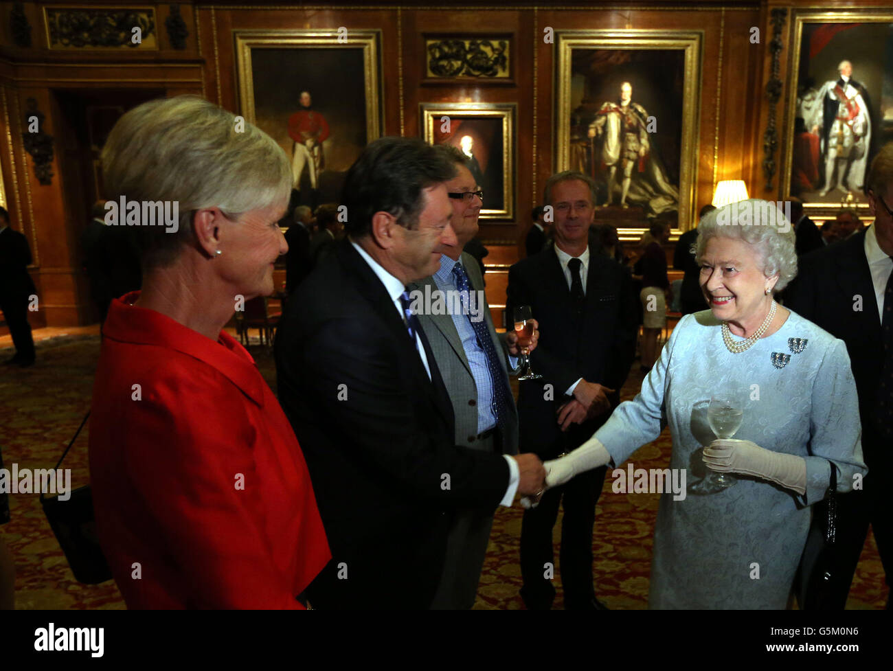 Royal Windsor Horse Show Jubilee Pageant reception Stock Photo Alamy