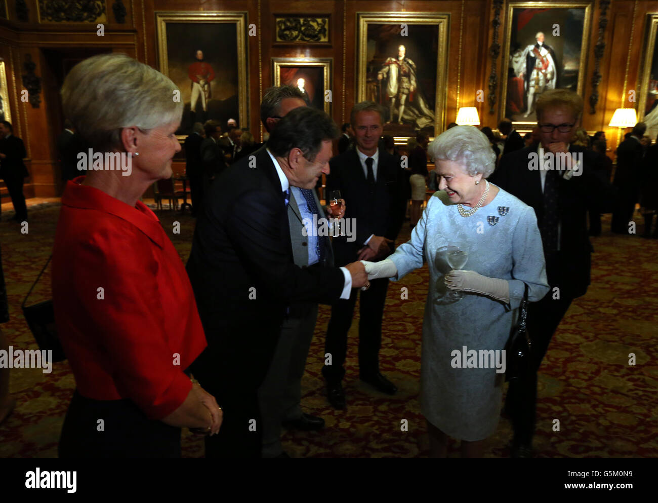 Royal Windsor Horse Show Jubilee Pageant reception Stock Photo Alamy