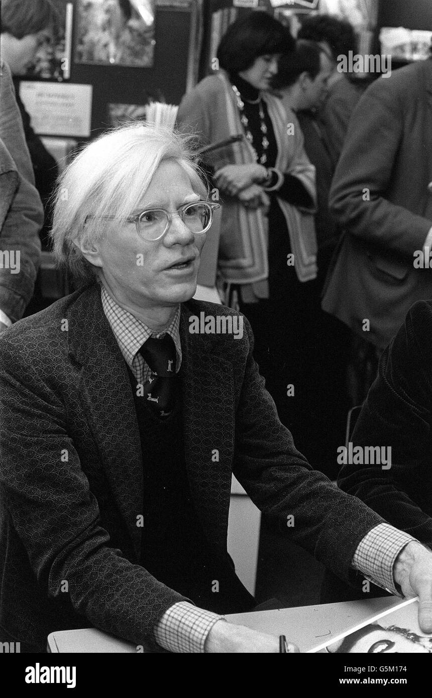 Andy Warhol in London Stock Photo