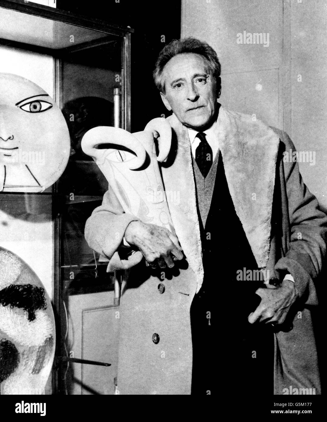 Jean Cocteau. A picture of the internationally acclaimed playwright Jean Cocteau. Stock Photo