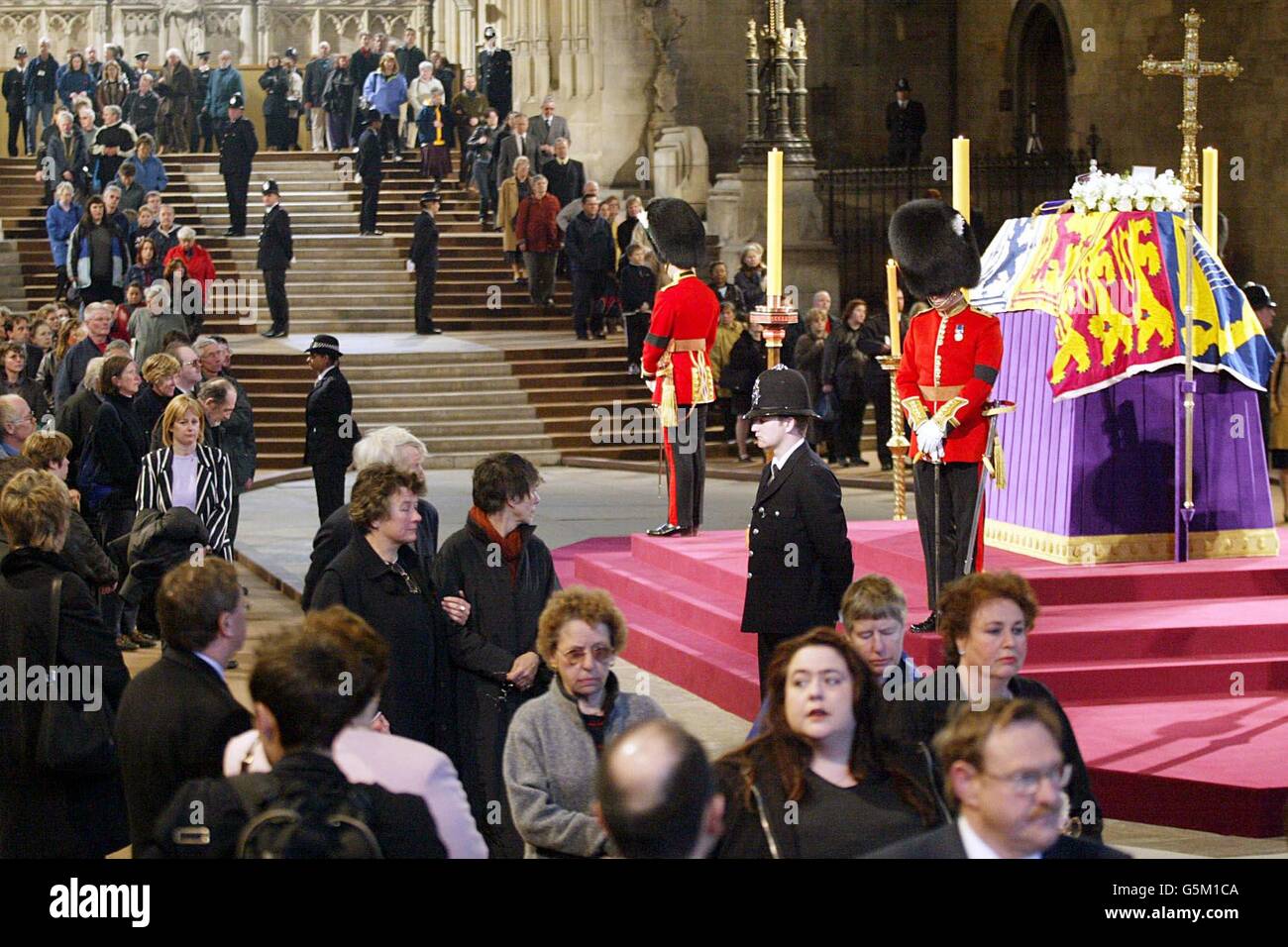 The queen mother which lies in state in westminster hall hires stock