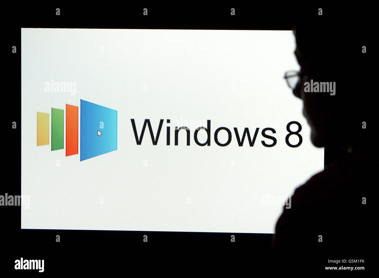 Windows Computer Stock Image Windows 8 Stock Stock Photo - Alamy