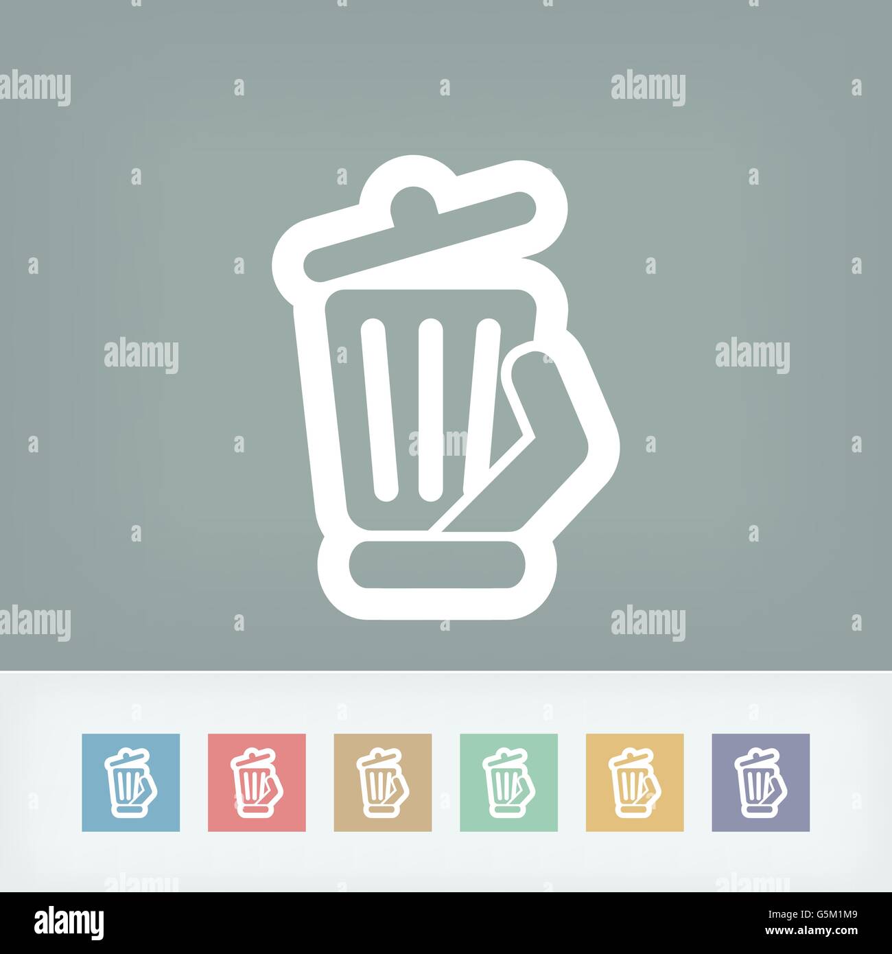 Trash can icon Stock Vector Image & Art - Alamy