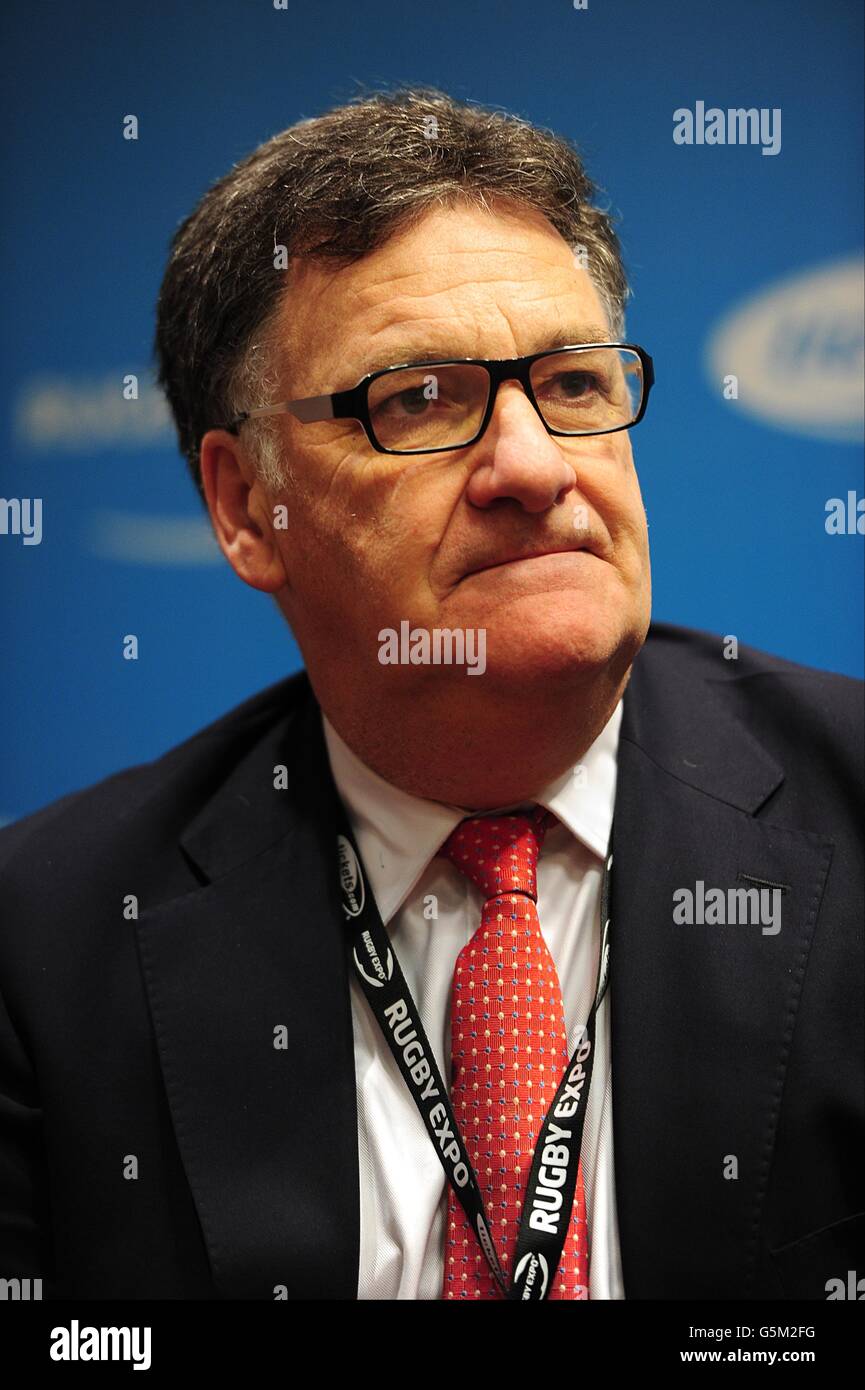 Rugby Expo 2012 - Day One - Twickenham. Brendan Guilfoyle of P&A Partnership on Day One of the Rugby Expo 2012 Stock Photo